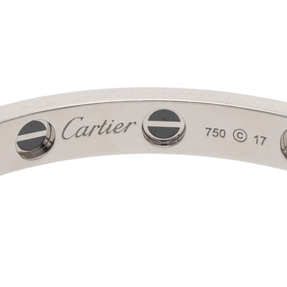 Cartier LOVE BRACELET 18K WG Ceramic Pave Size ONE SIZE