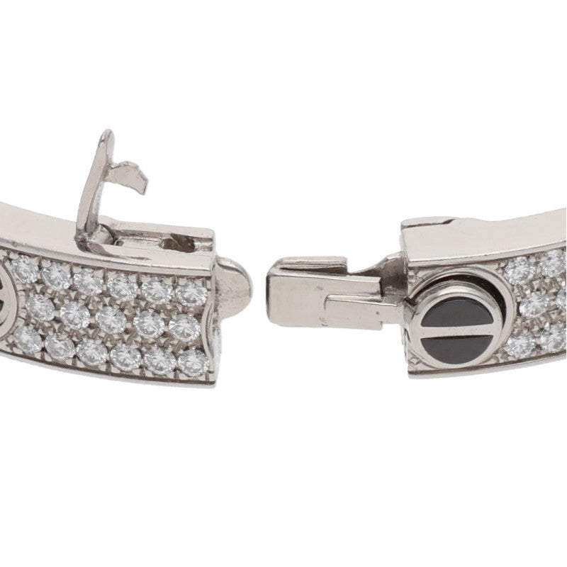 Cartier LOVE BRACELET 18K WG Ceramic Pave Size ONE SIZE