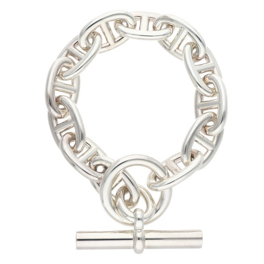 HERMES Chaine d'Ancre TGM Silver Bracelet Size ONE SIZE