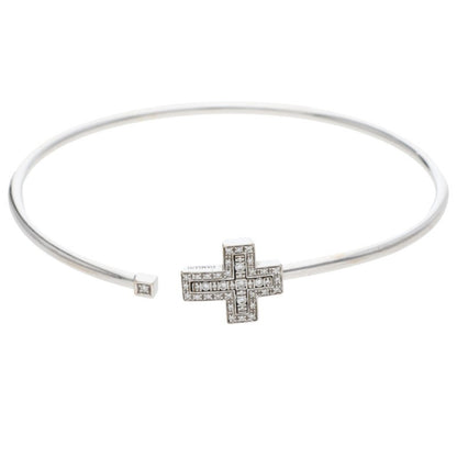 DAMIANI Belle Époque K18WG Diamond Bangle Size ONE SIZE