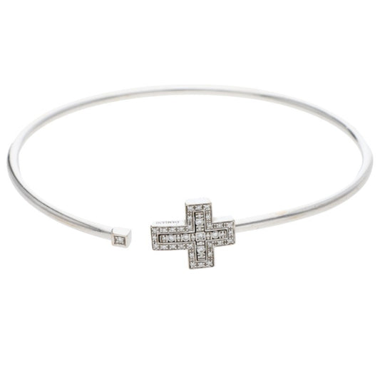DAMIANI Belle Époque K18WG Diamond Bangle Size ONE SIZE