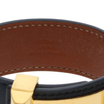 HERMES Collier de Chien 24 Epsom Leather Black Size ONE SIZE