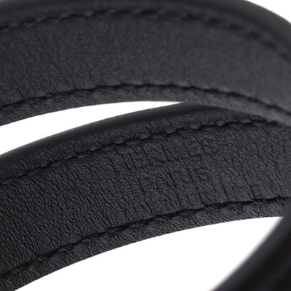 HERMES Kelly Double Tour Monochrome Bracelet Black Size T4