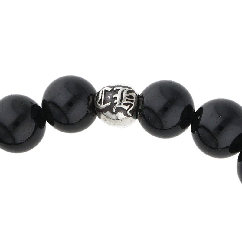 Chrome Hearts 8mm Bead Bracelet Black Silver Size ONE SIZE