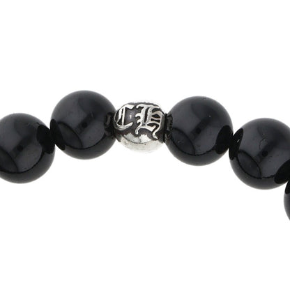 Chrome Hearts 8mm Bead Bracelet Black Silver Size ONE SIZE