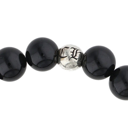 Chrome Hearts 8mm Bead Bracelet Black Silver Size ONE SIZE