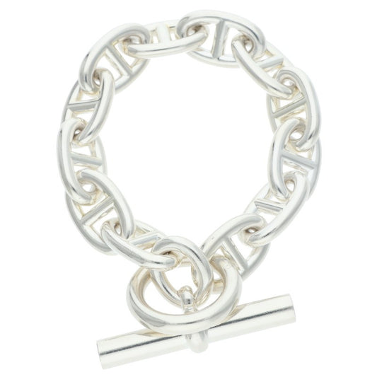 HERMES Chaine d'Ancre TGM Silver Bracelet Size ONE SIZE