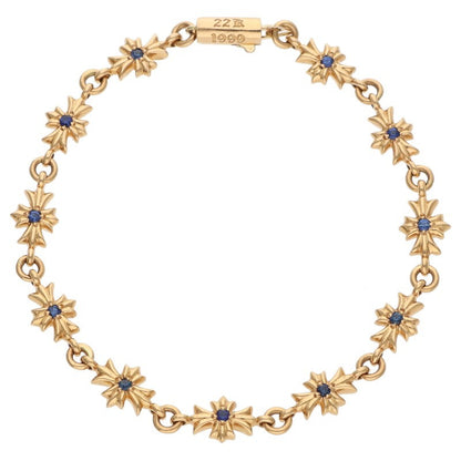 Chrome Hearts 22K Tiny E CH PLS Pave Sapphire Size ONE SIZE