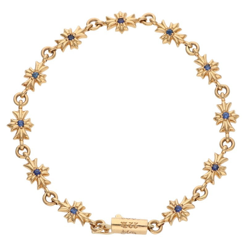 Chrome Hearts 22K Tiny E CH PLS Pave Sapphire Size ONE SIZE