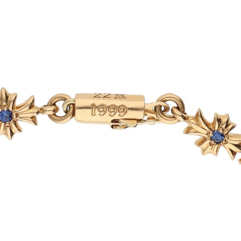Chrome Hearts 22K Tiny E CH PLS Pave Sapphire Size ONE SIZE