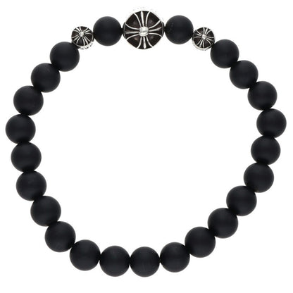 Chrome Hearts 8mm Onyx Bead Bracelet Black Size ONE SIZE