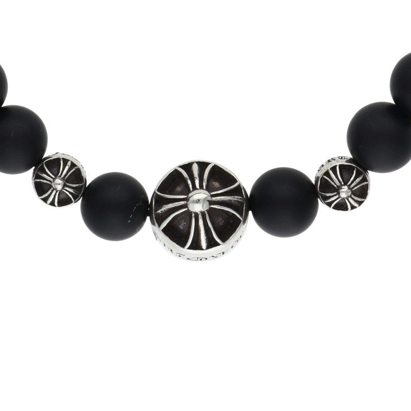 Chrome Hearts 8mm Onyx Bead Bracelet Black Size ONE SIZE