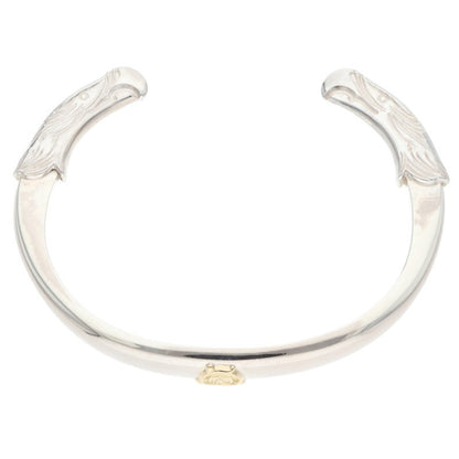 Washimi Taro K18 Eagle Face Silver Bangle Belt Size M