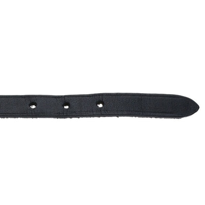 HERMES Api 3 Leather Bracelet Black Silver Size ONE SIZE