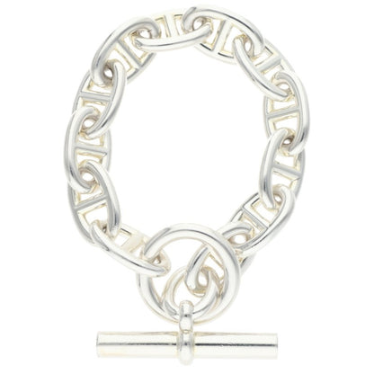 HERMES Chaine d'Ancre TGM Silver Bracelet 925 Size ONE SIZE
