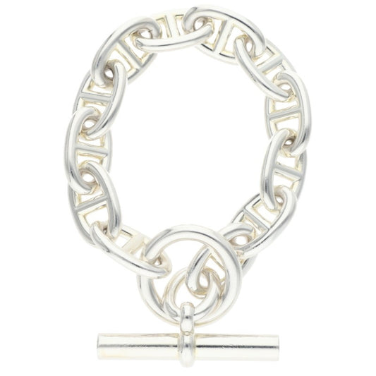 HERMES Chaine d'Ancre TGM Silver Bracelet 925 Size ONE SIZE