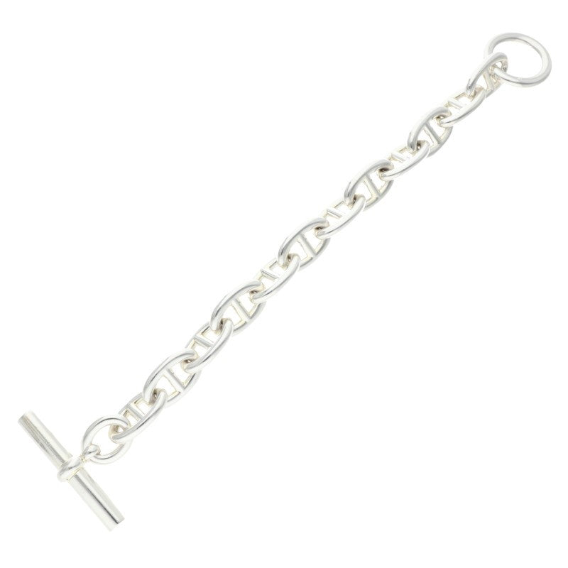 HERMES Chaine d'Ancre TGM Silver Bracelet 925 Size ONE SIZE