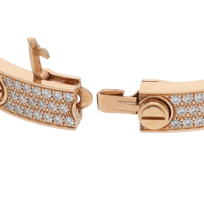 Cartier LOVE BRACELET PAVE DIAMONDS 18KPG Size ONE SIZE
