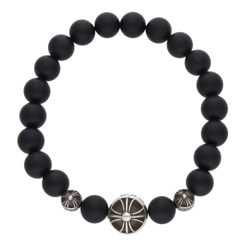 Chrome Hearts 8mm Bead Stretch Black Silver Size ONE SIZE