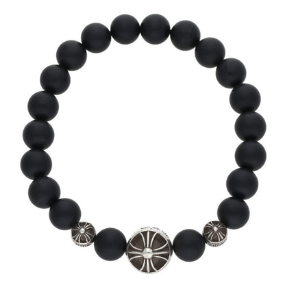Chrome Hearts 8mm Bead Stretch Black Silver Size ONE SIZE