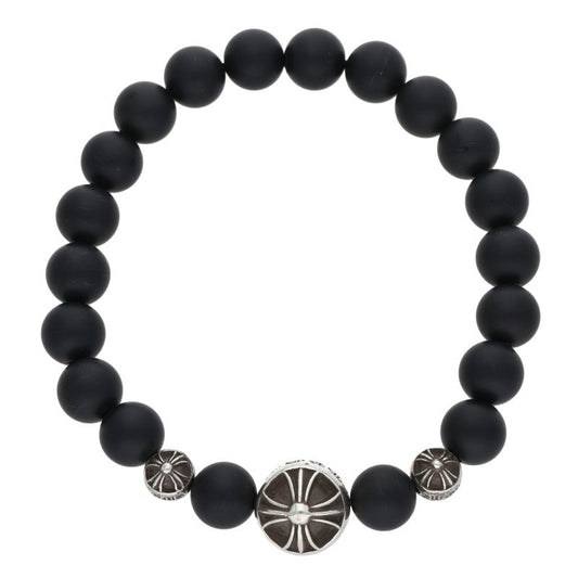 Chrome Hearts 8mm Bead Stretch Black Silver Size ONE SIZE