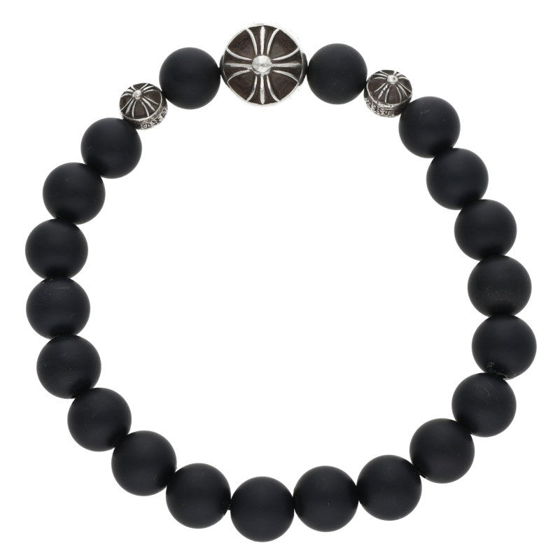Chrome Hearts 8mm Bead Stretch Black Silver Size ONE SIZE