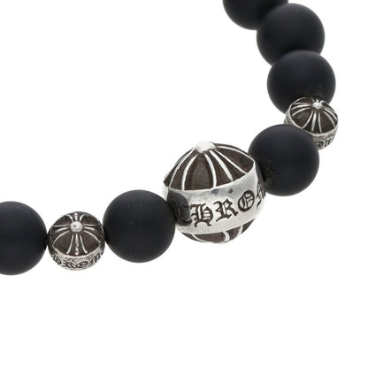 Chrome Hearts 8mm Bead Stretch Black Silver Size ONE SIZE