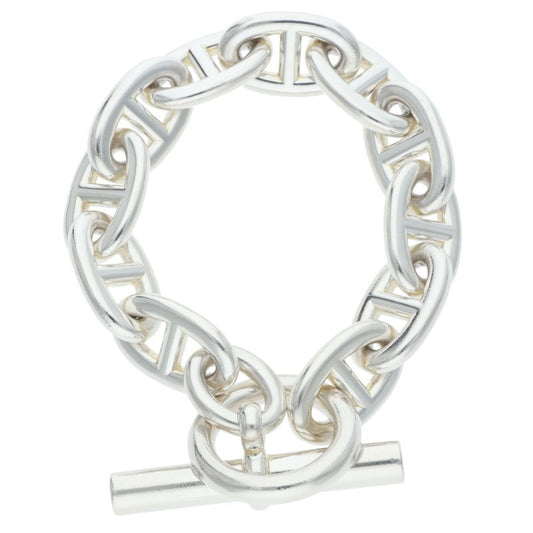 HERMES Chaine d'Ancre TGM Silver Bracelet Size ONE SIZE