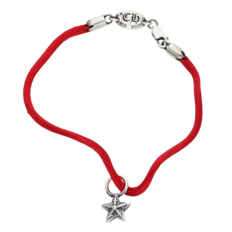 Chrome Hearts KZ Star Stack Silk Bracelet Red Size ONE SIZE