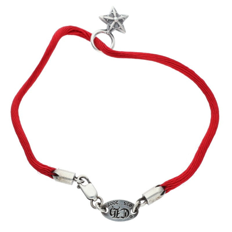 Chrome Hearts KZ Star Stack Silk Bracelet Red Size ONE SIZE