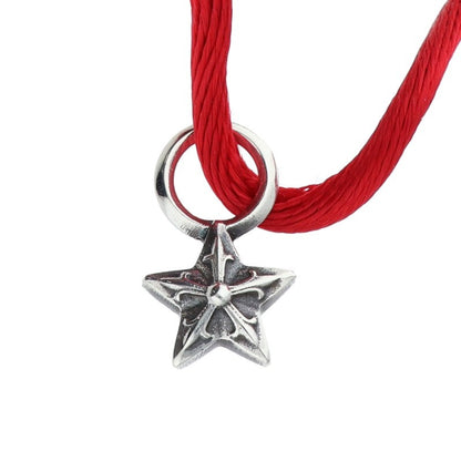 Chrome Hearts KZ Star Stack Silk Bracelet Red Size ONE SIZE