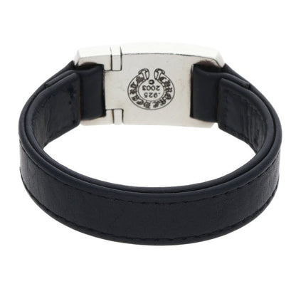 Chrome Hearts Harness Clasp Leather Silver 925 Size ONE SIZE