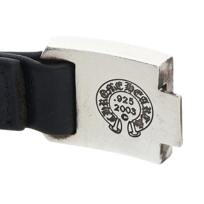 Chrome Hearts Harness Clasp Leather Silver 925 Size ONE SIZE