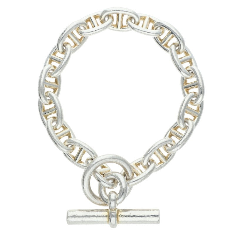 HERMES Chaine d'Ancre MM Silver Bracelet Size ONE SIZE