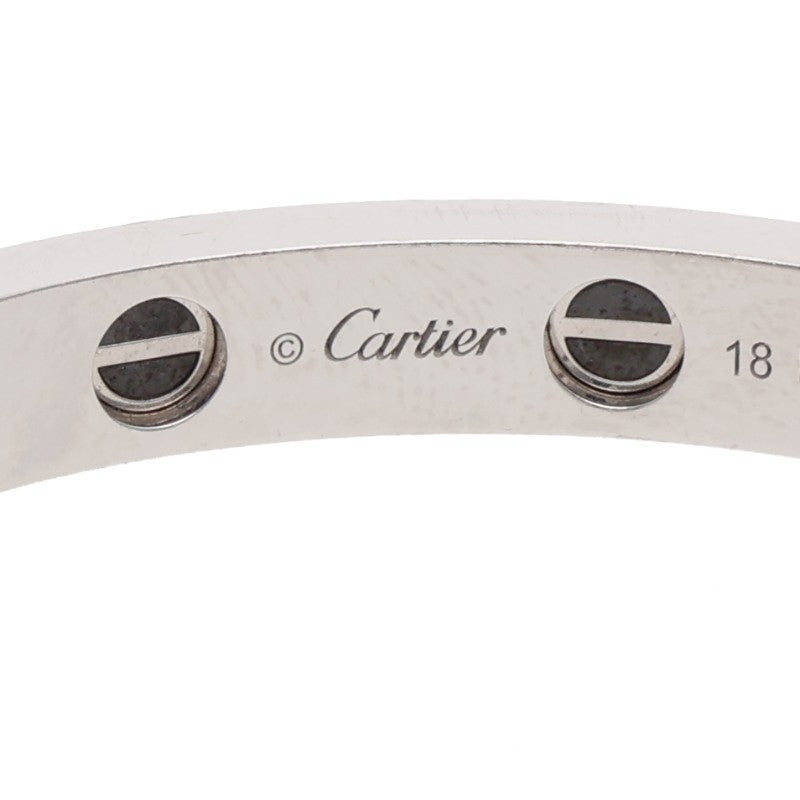 Cartier LOVE BRACELET 18K WG Ceramic Pave Size ONE Multi