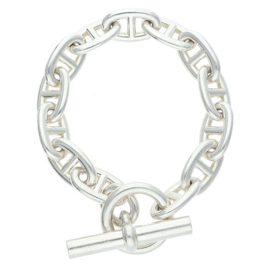 HERMES Chaine d'Ancre TGM Silver Bracelet Size ONE SIZE