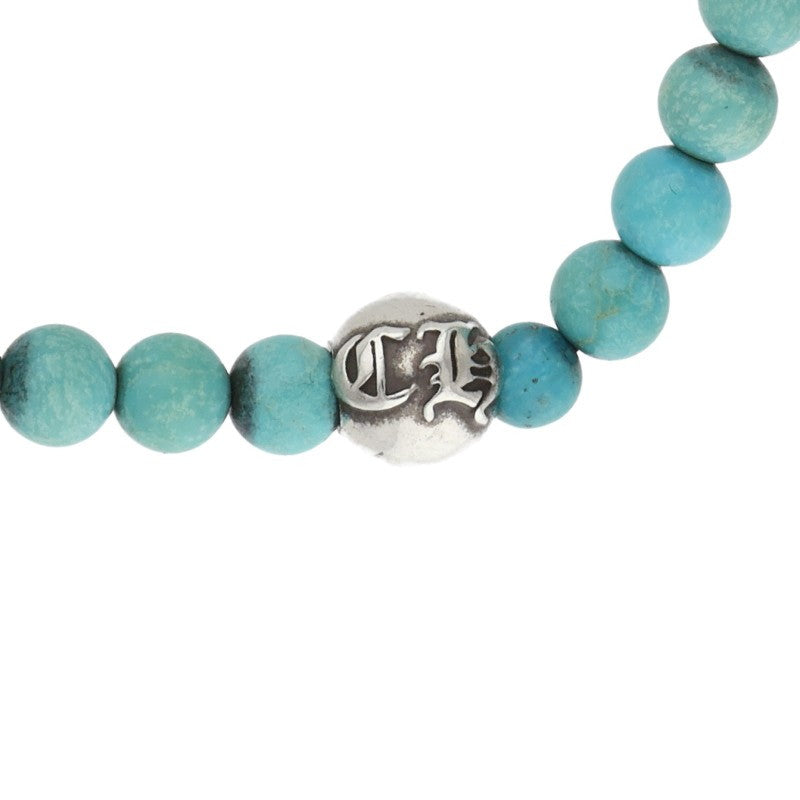 Chrome Hearts 4mm BEAD Turquoise Bead Bracelet Size ONE SIZE