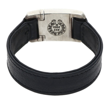 Chrome Hearts Harness Clasp Leather Silver 925 Size Multi
