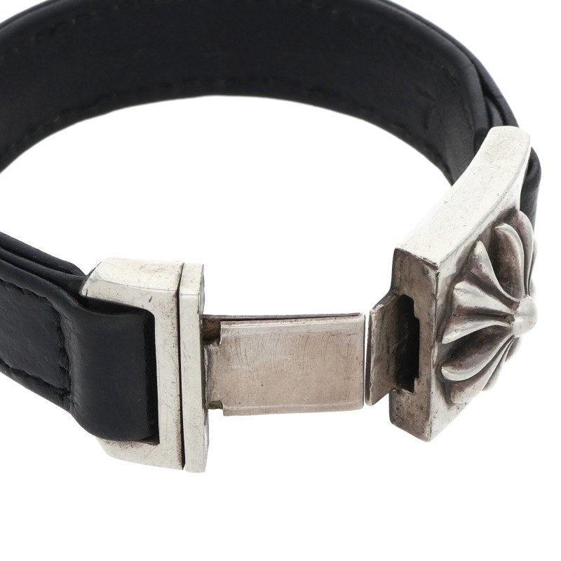 Chrome Hearts Harness Clasp Leather Silver 925 Size Multi