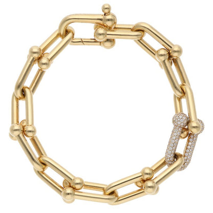 TIFFANY&Co. HardWear 18K YG Large Link Bracelet Size XXL