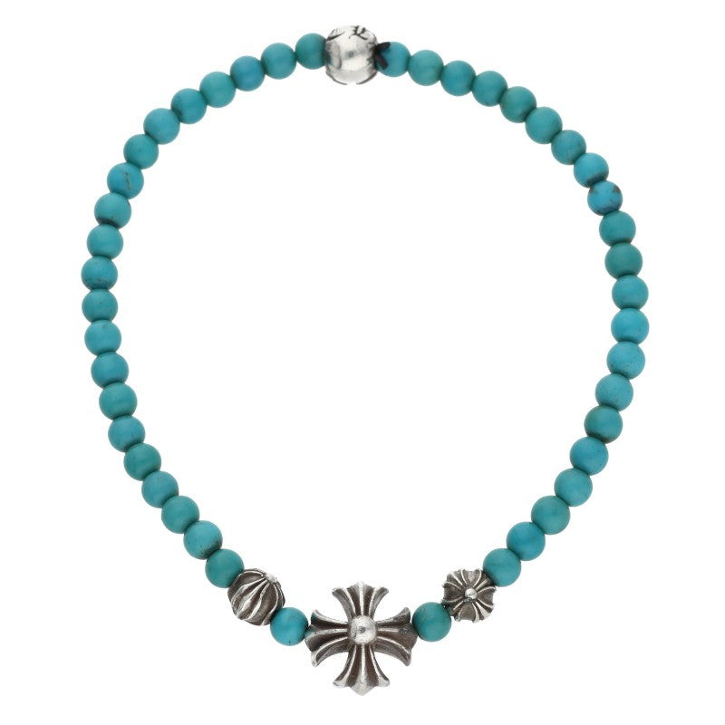 Chrome Hearts 4mm BEAD Turquoise Bead Bracelet Size ONE SIZE