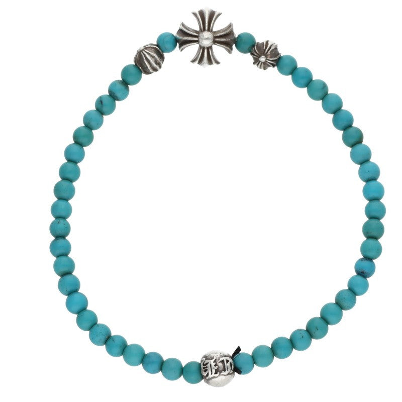 Chrome Hearts 4mm BEAD Turquoise Bead Bracelet Size ONE SIZE