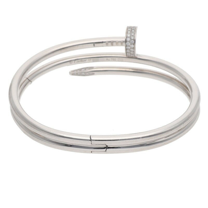 Cartier Juste Un Clou Double Diamond 18K WG Size ONE SIZE