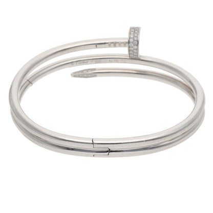 Cartier Juste Un Clou Double Diamond 18K WG Size ONE SIZE