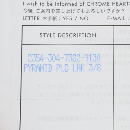 Chrome Hearts PYRAMID PLS LNK Pyramid Plus Size ONE SIZE