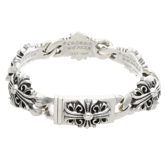 Chrome Hearts KEEPER LINK Silver Bracelet Size ONE SIZE
