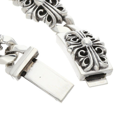 Chrome Hearts KEEPER LINK Silver Bracelet Size ONE SIZE