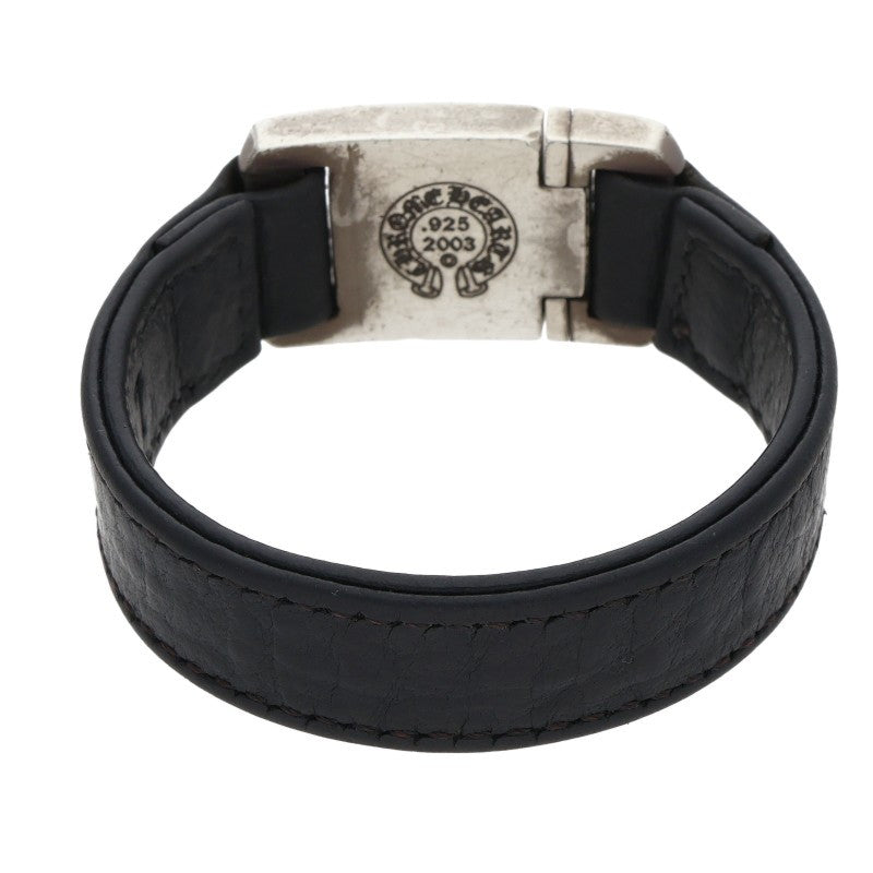Chrome Hearts HARNESS CLASP Leather Bracelet Size ONE SIZE