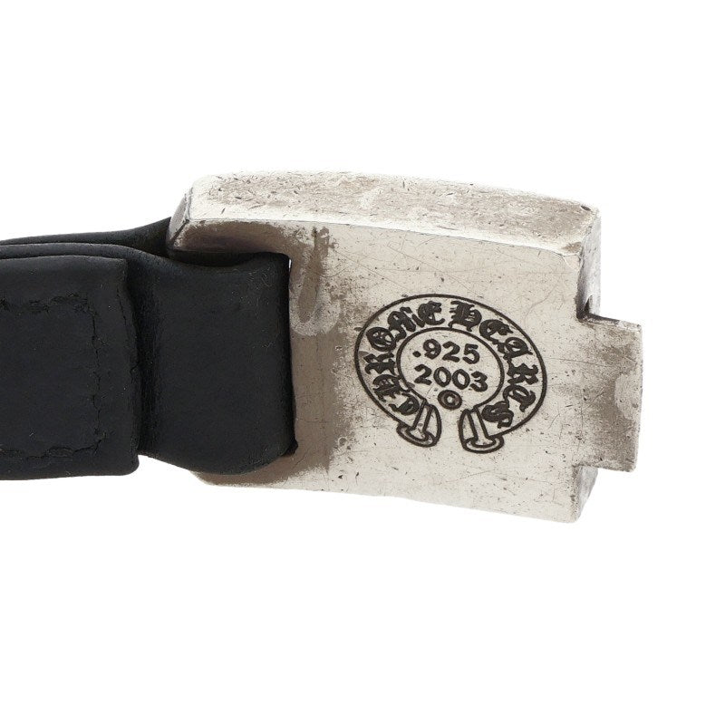 Chrome Hearts HARNESS CLASP Leather Bracelet Size ONE SIZE