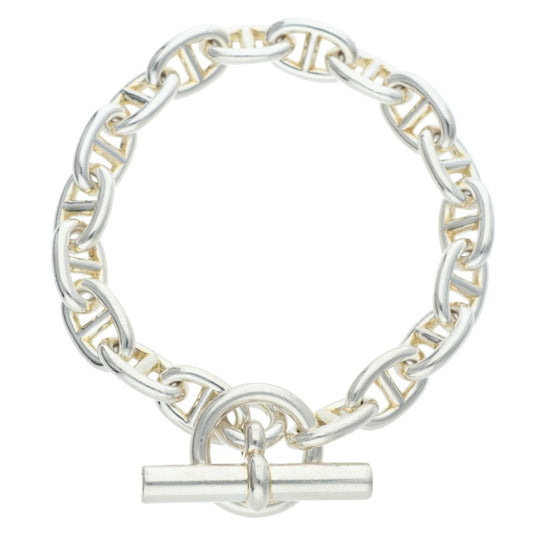 HERMES Chaine d'Ancre MM Silver Bracelet Size ONE SIZE